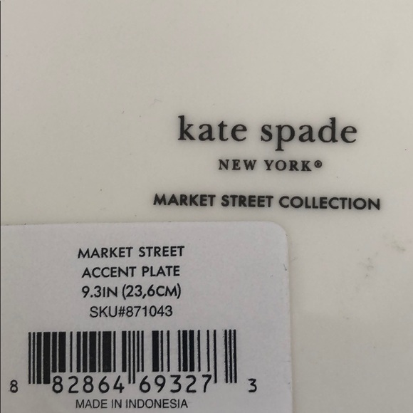 Kate Spade Market Street Accent Plate - Picture 4 of 5